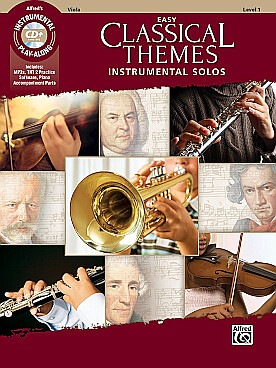 Illustration easy classical themes alto