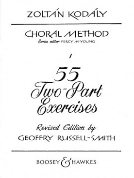 Illustration de Choral method - Vol. 1 : 55 Two-Part Exercises