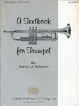 Illustration de A textbook for trumpet    