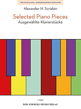 Illustration scriabine selected piano pieces