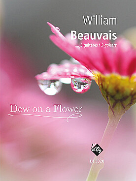 Illustration de Dew on a flower