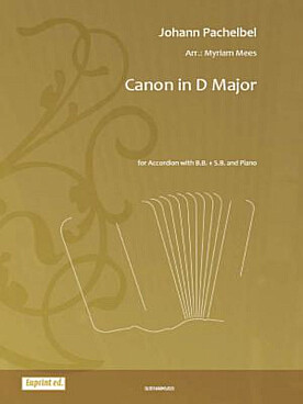 Illustration de Canon en ré M pour accordéon et piano