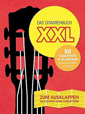 Illustration de DAS GITARRENBUCH XXL : 50 chart-hits & classics