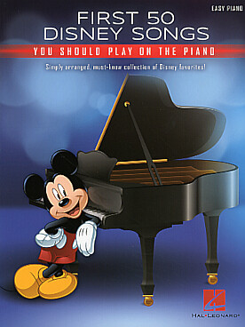 Illustration first 50 disney songs on the piano
