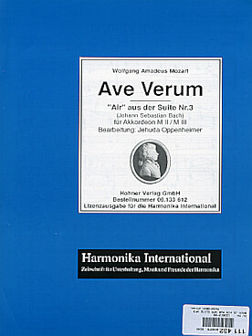 Illustration de Air aus der Suite N° 3 "Ave verum"
