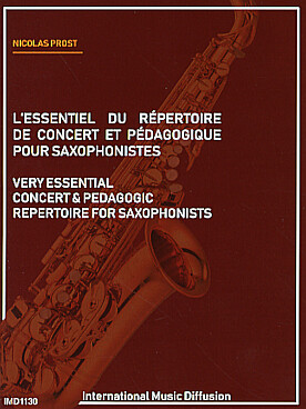 Illustration de L'Essentiel du répertoire de concert et pédagogique des saxophonistes