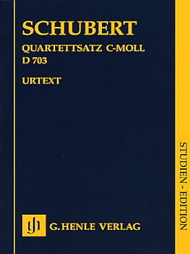 Illustration de Quatuor inachevé D 703 en do m (Quartettsatz)
