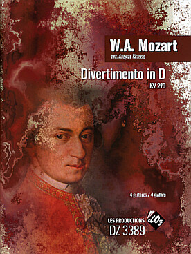 Illustration de Divertimento K 270 en ré M (original pour 2 hautbois, 2 bassons et 2 cors)