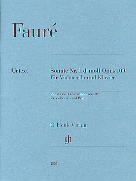 Illustration faure sonate n° 1 op. 109