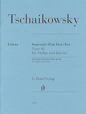 Illustration tchaikovsky souvenir d'un lieu cher op42