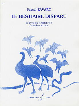 Illustration zavaro bestiaire disparu (le)