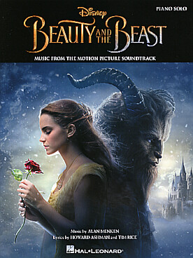 Illustration beauty and the beast piano solo