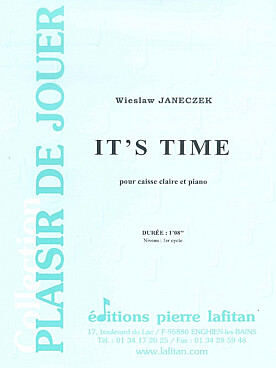 Illustration de It's time pour caisse claire et piano