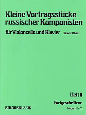 Illustration de KLEINE VORTRAGSSTÜCKE RUSSISCHER KOMPONISTEN - Vol. 2