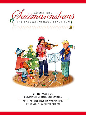 Illustration de Christmas for beginner string ensembles