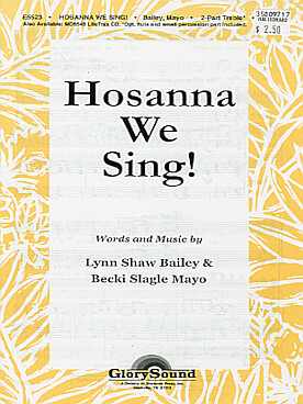 Illustration de Hosanna we sing ! pour 2 voix