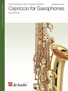 Illustration de Capriccio pour 2 saxophones alto, saxophone ténor et piano