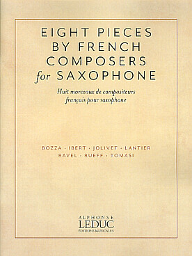 Illustration de 8 MORCEAUX DE COMPOSITEURS FRANÇAIS : Bozza, Ibert, Jolivet, Lantier, Ravel, Rueff et Tomasi