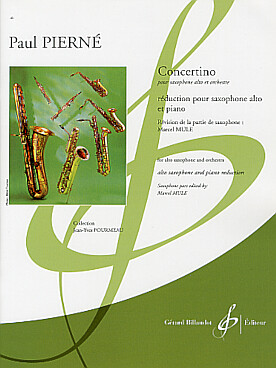 Illustration de Concertino pour saxophone et orchestre, réd. piano