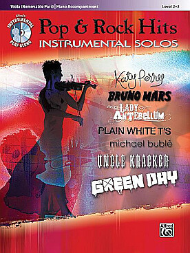 Illustration pop & rock hits instrumental solos