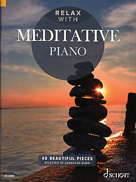 Illustration relax with meditative piano