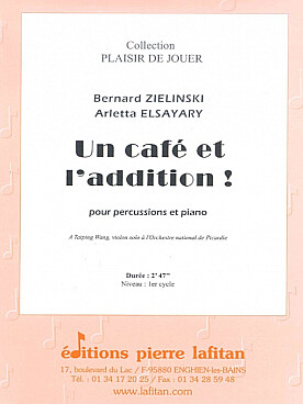 Illustration de Un Café et l'addition ! pour percussions et piano