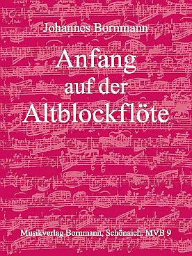 Illustration de Anfang auf der Altblockflöte