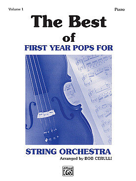 Illustration de The BEST OF FIRST YEAR POPS for string orchestra - Piano acc