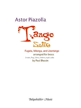 Illustration de Tango suite pour 3 trompettes, bugle, 2 cors, 2 trombones, euphonium et tuba
