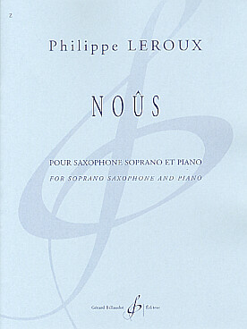 Illustration de Noûs pour saxophone soprano et piano