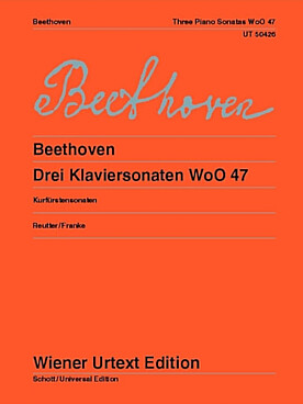 Illustration beethoven sonates (3) pour piano woo 47
