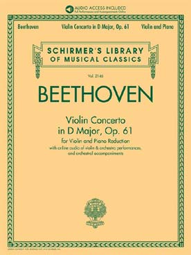 Illustration beethoven concerto op. 61 en re maj