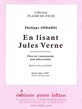 Illustration oprandi en lisant jules verne