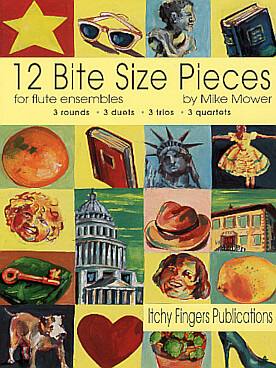 Illustration mower twelve bite size pieces