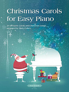Illustration christmas carols for easy piano
