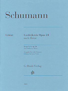 Illustration de Liederkreis op. 24 pour voix basse