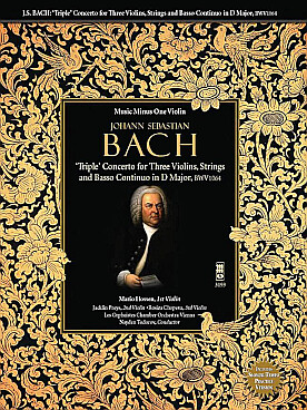 Illustration bach js concerto bwv 1064 en do maj