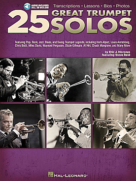 Illustration de 25 Great trumpet solos avec support audio en ligne