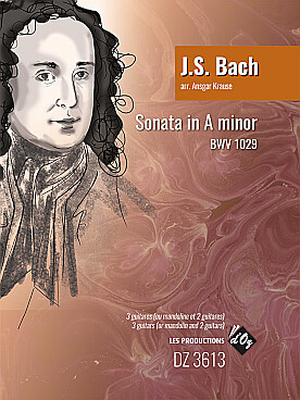 Illustration bach js sonate bwv 1029 en la min