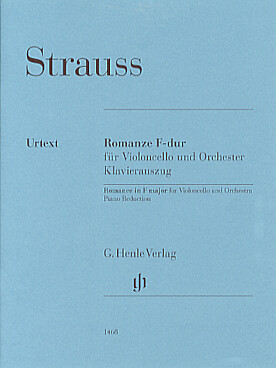 Illustration de Romance en fa M pour violoncelle et orchestre, réd. piano