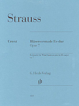 Illustration strauss r blaserserenade op. 7 mi b maj