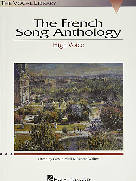 Illustration de The FRENCH SONG ANTHOLOGY - High voice/piano (322 pages)