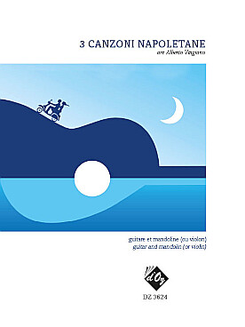 Illustration de 3 CANZONI NAPOLETANE pour mandole et guitare