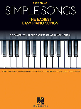 Illustration simple songs, the easiest easy piano