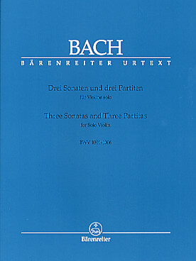 Illustration de 6 Sonates et Partitas BWV 1001 à 1006 - éd. Bärenreiter
