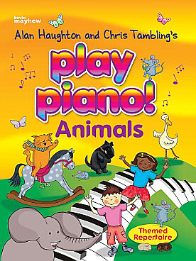 Illustration play piano ! animals