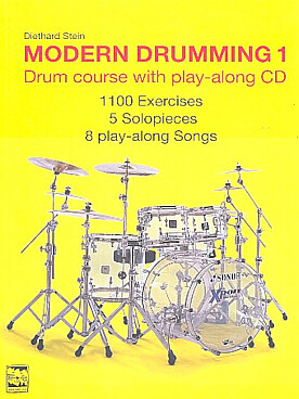 Illustration de Modern drumming : drum course with play-along CD - Vol. 1 (en anglais)