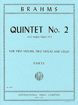 Illustration brahms quintette n° 2 op. 111 en sol maj