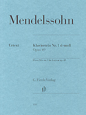 Illustration mendelssohn trio avec piano n° 1 op. 49