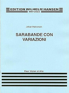 Illustration halvorsen sarabande con variazioni